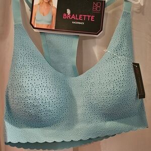 No Boundaries Sea Foam Blue Lace Eyelet Bralette Racerback Bra
